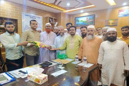 হোমনার নবাগত ওসির সাথে বাংলাদেশ জামায়াতে ইসলাম উপজেলা শাখার সৌজন্য সাক্ষাৎ