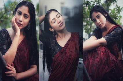 বৃষ্টির মাঝে উষ্ণতা ছড়াচ্ছেন সাফা কবির