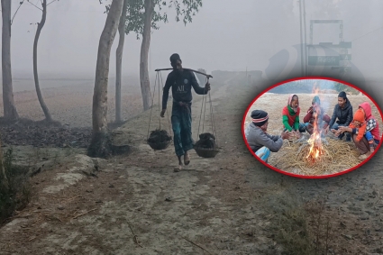 কুড়িগ্রামে তাপমাত্রা না কমলেও বেড়েছে শীতের তীব্রতা