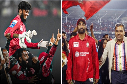 ইতিহাস গড়ে বিপিএলে টানা দ্বিতীয়বার চ্যাম্পিয়ন বরিশাল