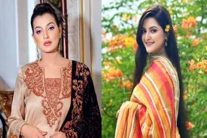 এই, মেয়েদের বাজার কী— বর্ষাকে ধুয়ে দিলেন পরীমণি