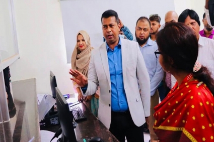 চালু হলো আগুনে পুড়ে যাওয়া নারায়ণগঞ্জ আঞ্চলিক পাসপোর্ট অফিস