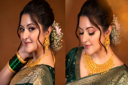 বেনারসি, ভারী গহনায় চমকে দিলেন পরীমণি