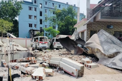 রংপুরে এলপি গ্যাস স্টেশনে বিস্ফোরণে নিহত ১, আহত ২৫