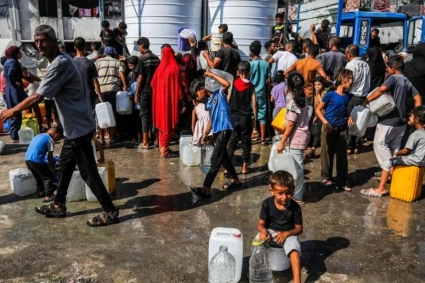 গাজায় পানি সংকট নিরসনে পাইপলাইন স্থাপন করছে সংযুক্ত আরব আমিরাত