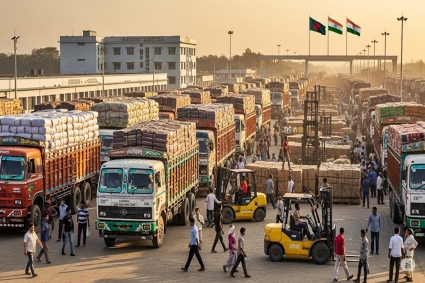 বেনাপোলে আমদানি-রপ্তানিতে ধস : সংকটে ব্যবসায়ী, শ্রমিক ও পরিবহন খাত