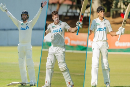  তিন সেঞ্চুরিতে রানপাহাড়ে উঠে নিউজিল্যান্ডের বিশ্বরেকর্ড