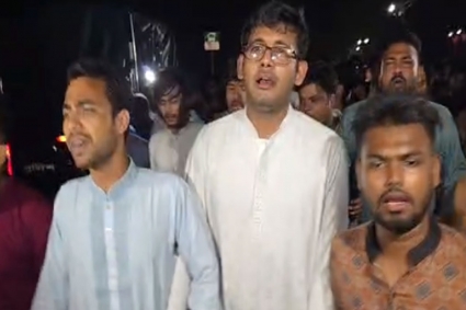 বর্জনের পর পুনরায় জাকসু নির্বাচনের দাবিতে ছাত্রদলের বিক্ষোভ