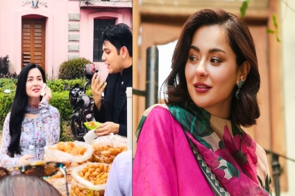 রাফসানের সঙ্গে ফুসকা খাচ্ছেন হানিয়া আমির