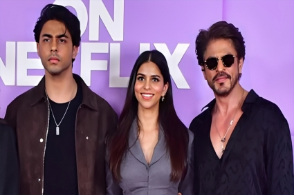 শাহরুখকে নিয়ে উচ্ছ্বাস প্রকাশ আরিয়ান-সুহানার