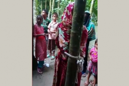 পীরগাছায় গৃহবধূকে গাছের সঙ্গে বেঁধে রাতভর নির্যাতনের অভিযোগ
