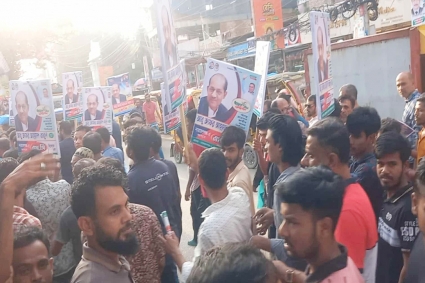 বিএনপি প্রার্থীর মিছিল থেকে হামলা, ২ যানজট কর্মী আহত