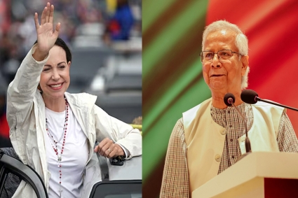 নোবেলজয়ী মারিয়া কোরিনা মাচাদোকে প্রধান উপদেষ্টার অভিনন্দন