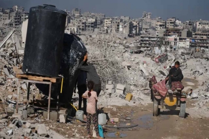 ইসরায়েলি অবরোধে ক্ষুধা-শীতে বিপর্যস্ত গাজার ফিলিস্তিনিরা
