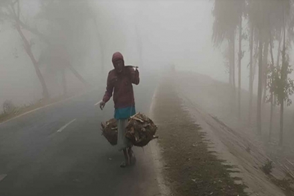 টানা শৈত্যপ্রবাহে চুয়াডাঙ্গায় বিপর্যস্ত জনজীবন