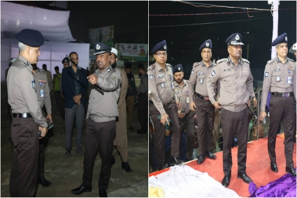 তারেক রহমানের সমাবেশস্থল ঘুরে দেখলেন সিএমপি কমিশনার