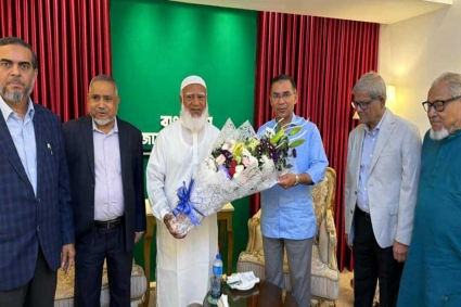 জামায়াত আমিরের বাসায় তারেক রহমান