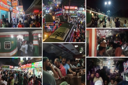 মন্ত্রীর স্বস্তির আশ্বাস, বাস্তবে বাস-ট্রেনে চরম ভোগান্তি