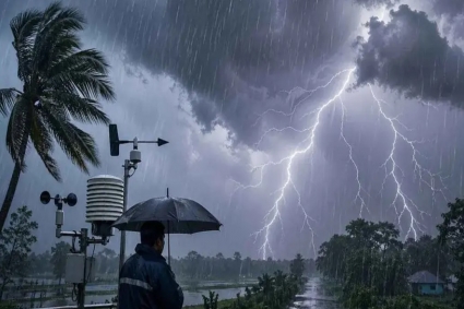 দেশের ১৯ অঞ্চলে ঝোড়ো হাওয়া ও বজ্রবৃষ্টির সতর্কতা