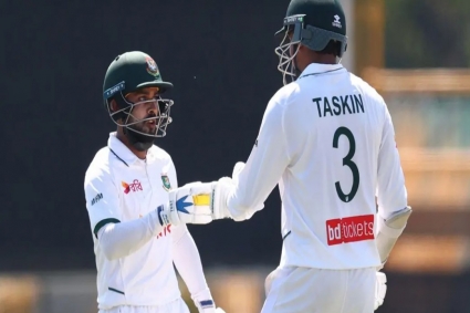 ২১৯ রানের লিড নিয়ে মধ্যাহ্নভোজে বাংলাদেশ